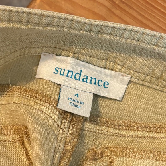 Sundance Quinn Linen Tencel High Rise Boho Causal Pants Tan Size 4 - Picture 6 of 7